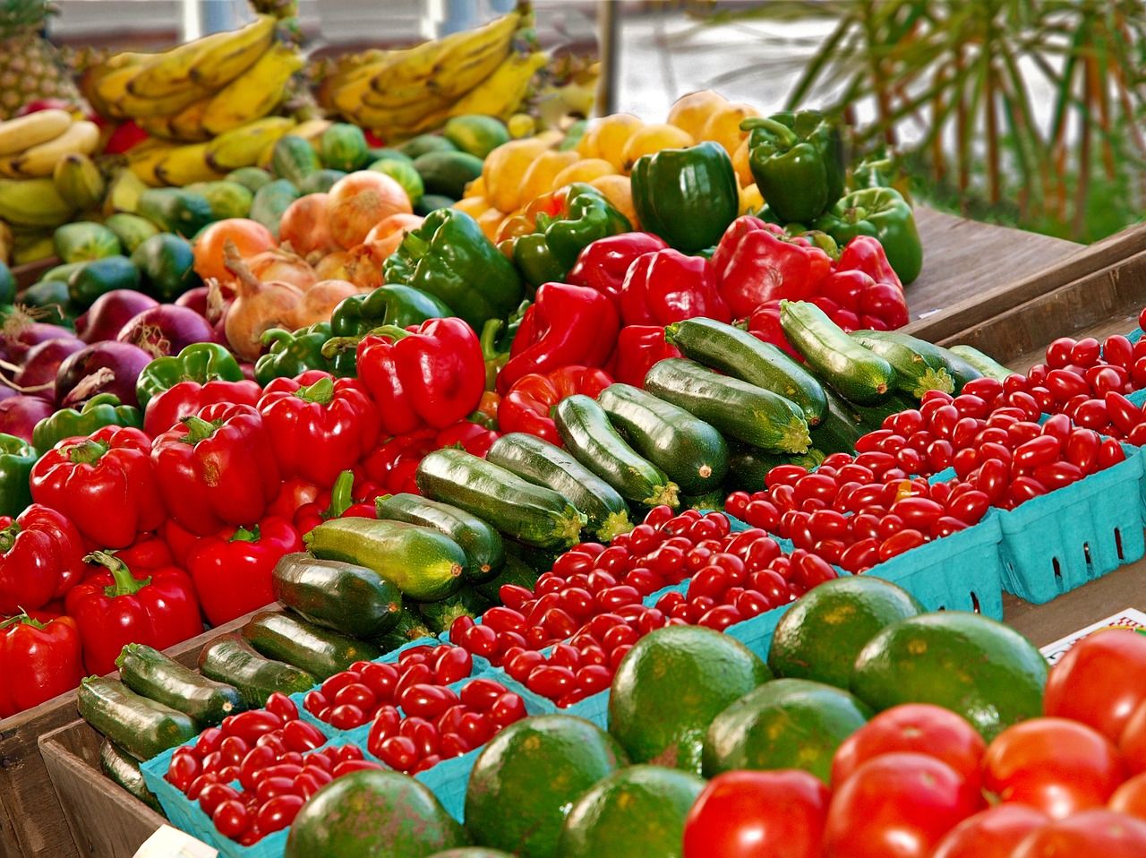 market, food, fruit